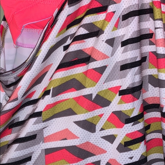 Fabletics Neon Patterned Racerback Tank Top, Size M - Picture 5 of 6